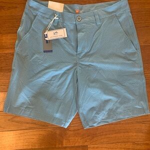 Men's Blue Patterned Shorts